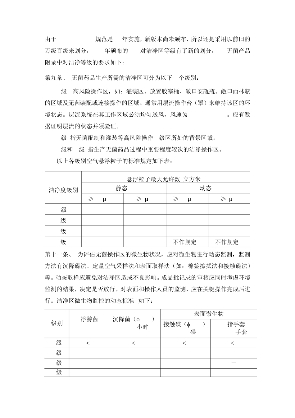 关于洁净车间等级与车间设计的资料_第3页
