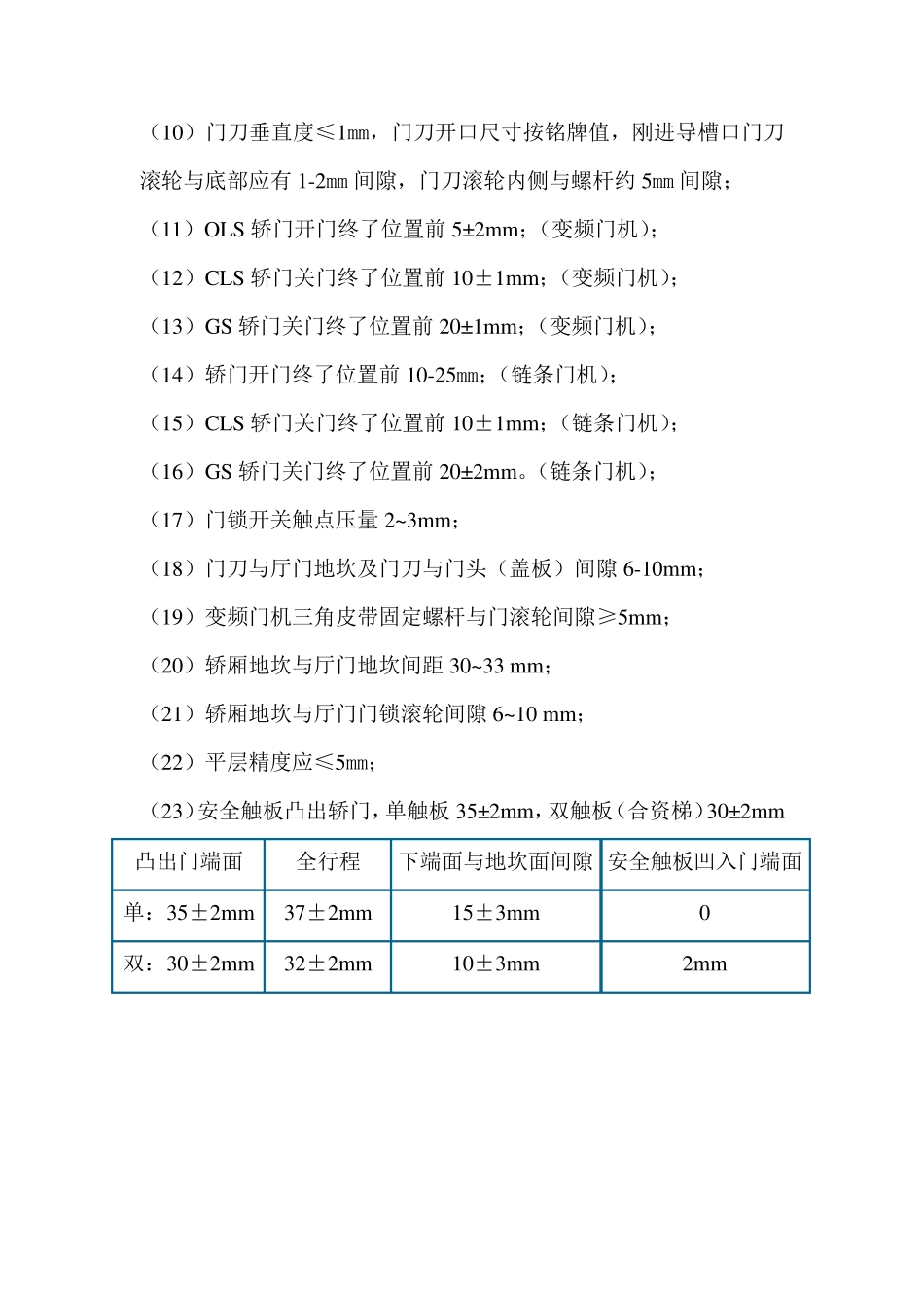关于电梯调整尺寸_第3页