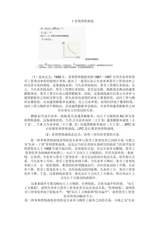 关于菲利普斯曲线的知识