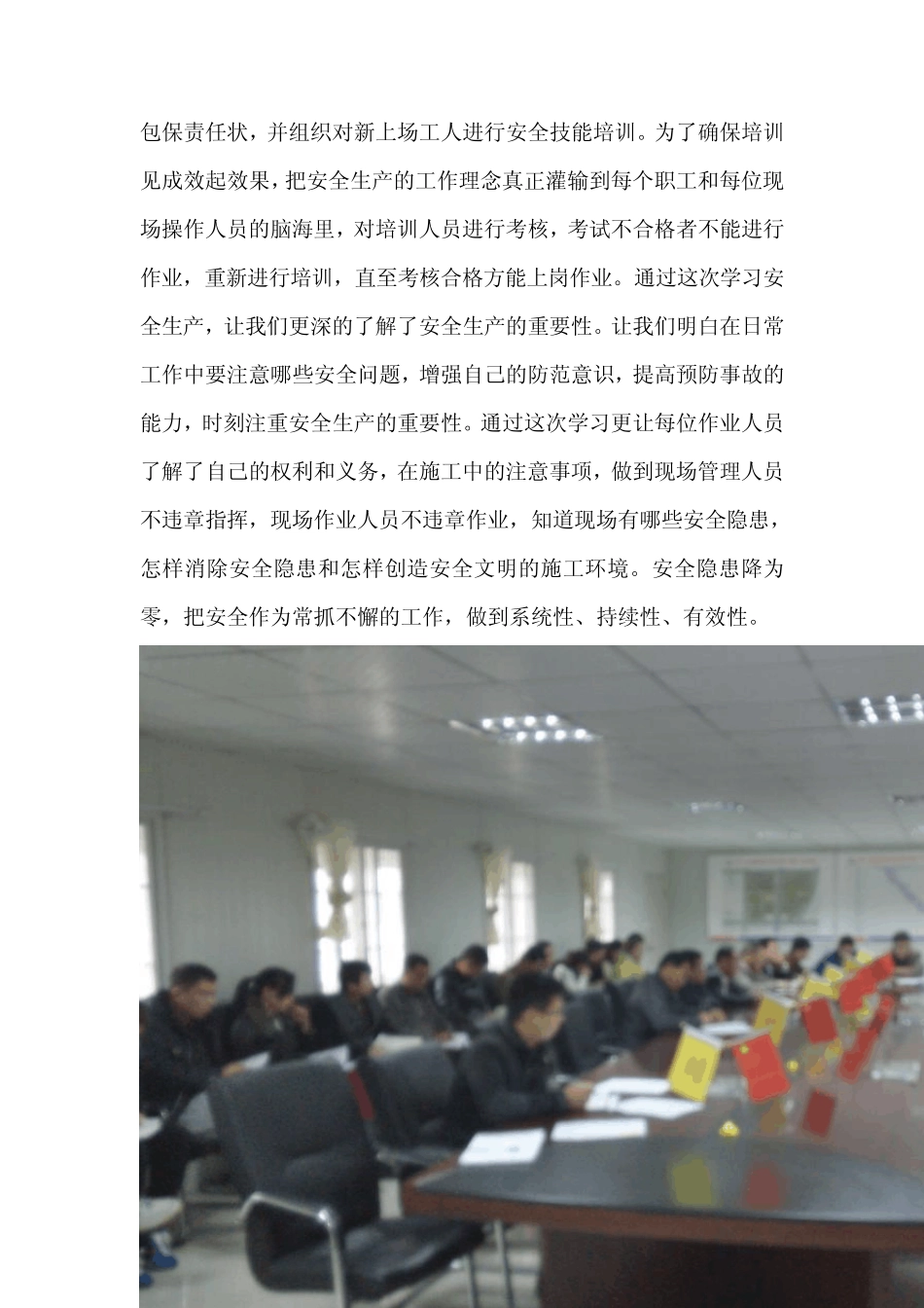 关于贯彻落实股份公司安全生产工作视频会精神的报告_第2页