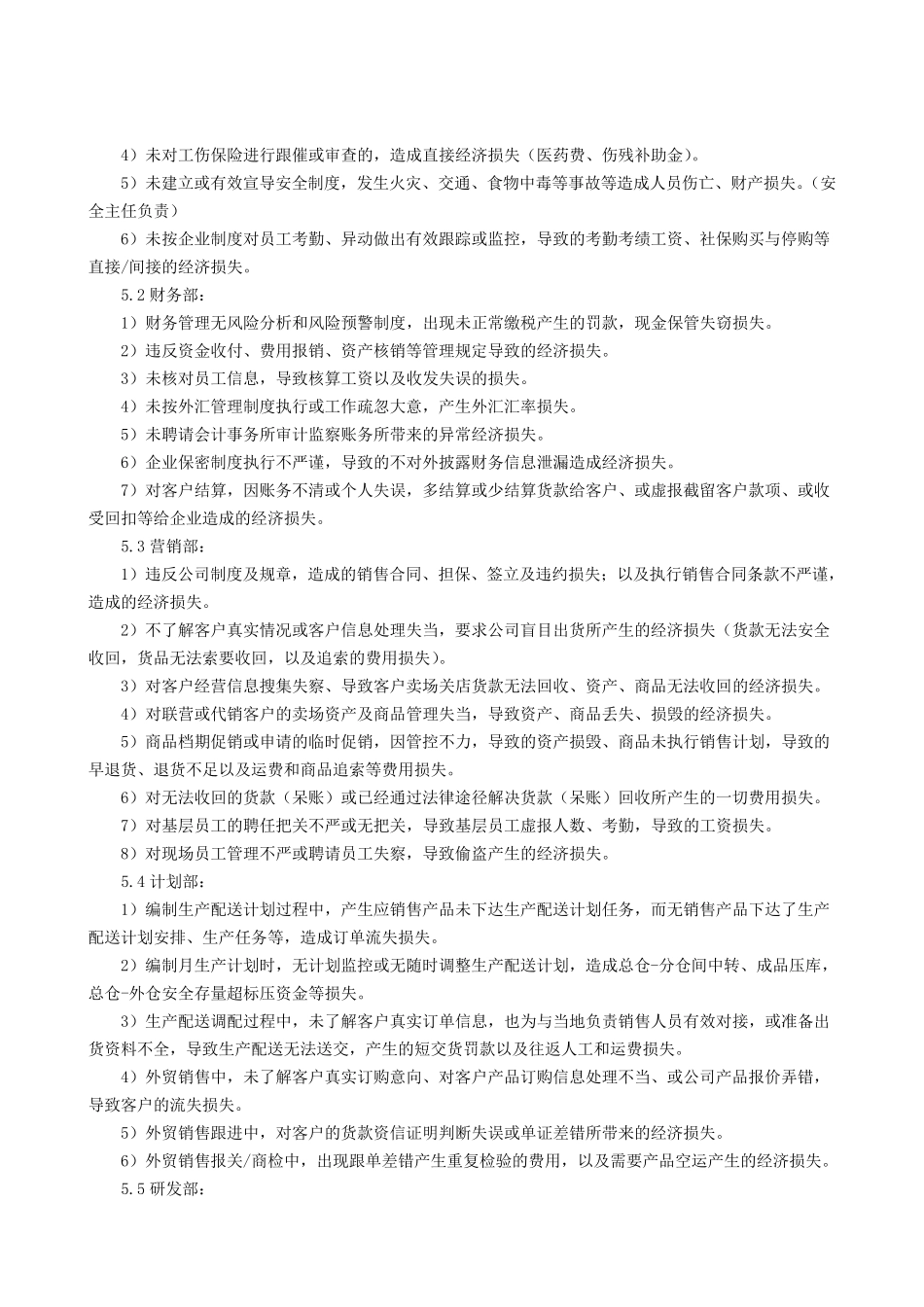 关于造成公司经济损失追索赔偿的规定2016.03.23_第2页