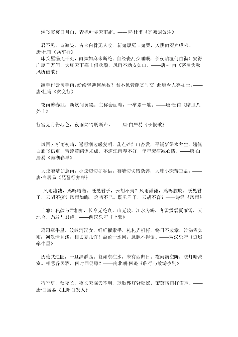 关于雨的诗句_第2页