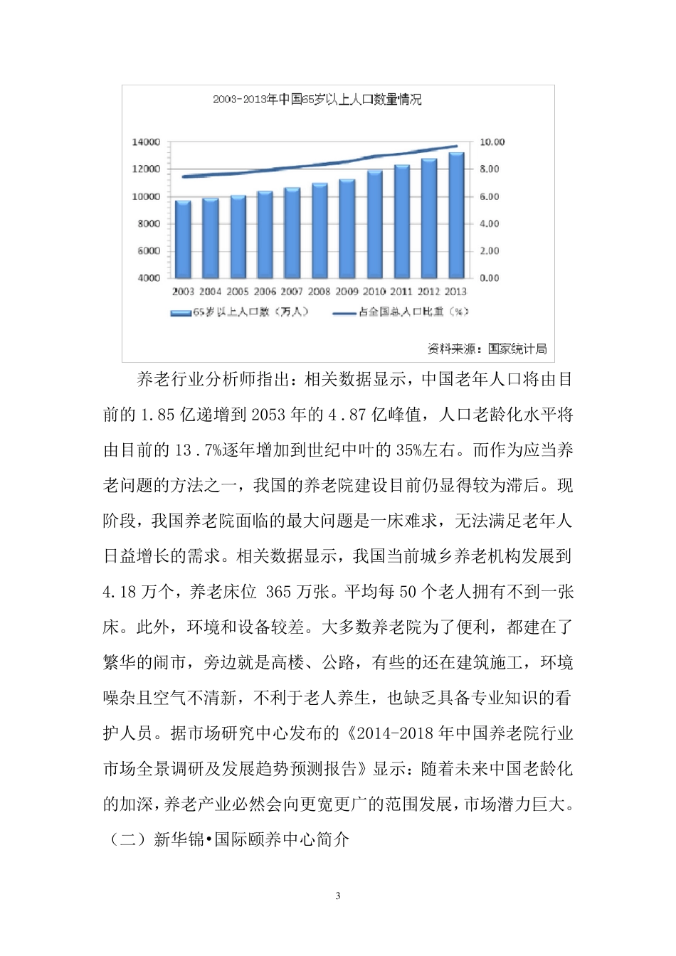 关于青岛新华锦国际颐养中心的调研报告_第3页