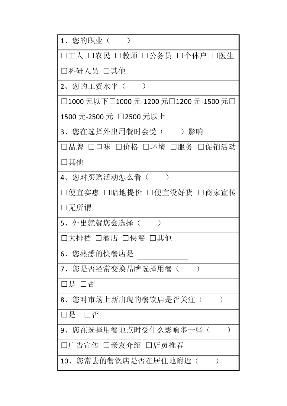 关于餐饮业营销策略的调查报告_第2页