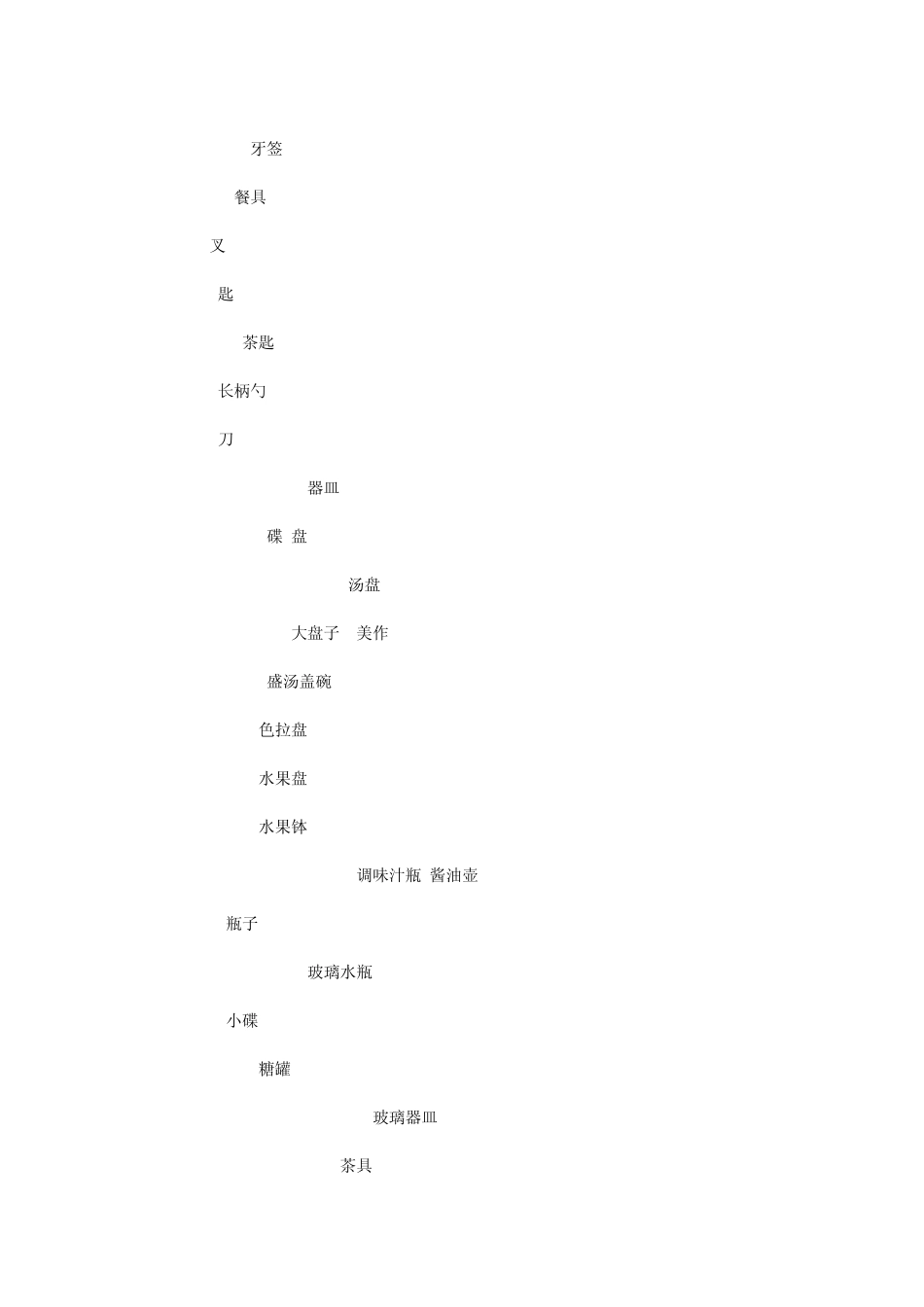 关于饮食蔬菜英文词汇_第2页