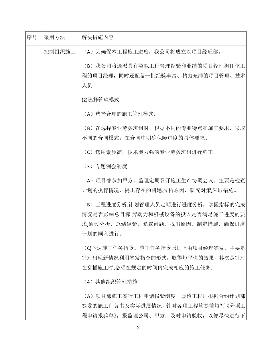 关键施工重点、难点认识及解决措施_第2页