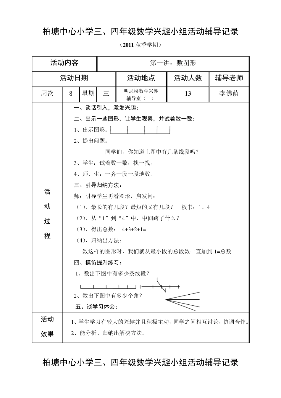 兴趣小组活动记录表2_第2页