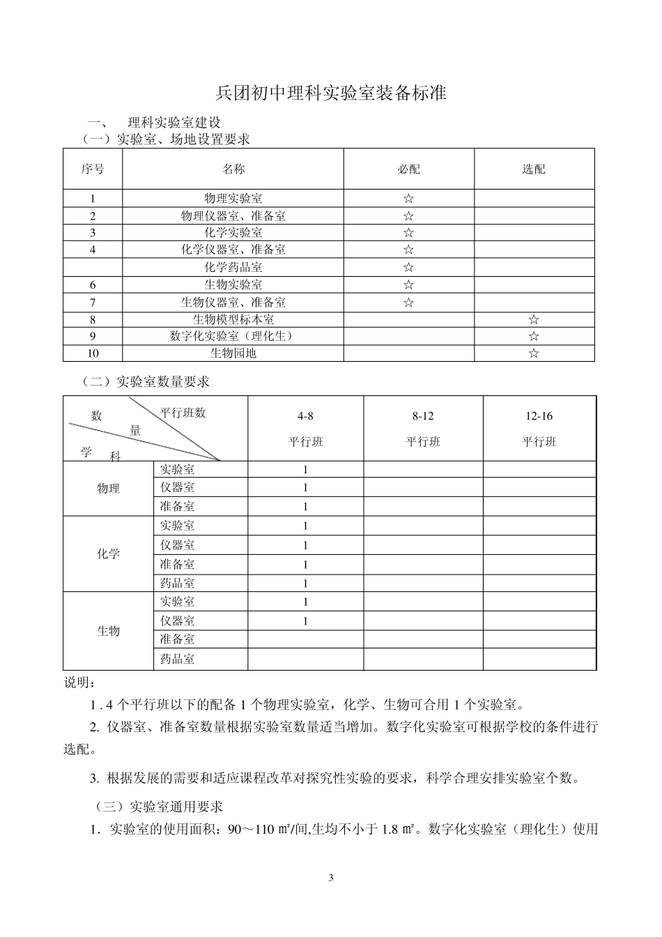 兵团义务学校教育技术装备标准_第3页