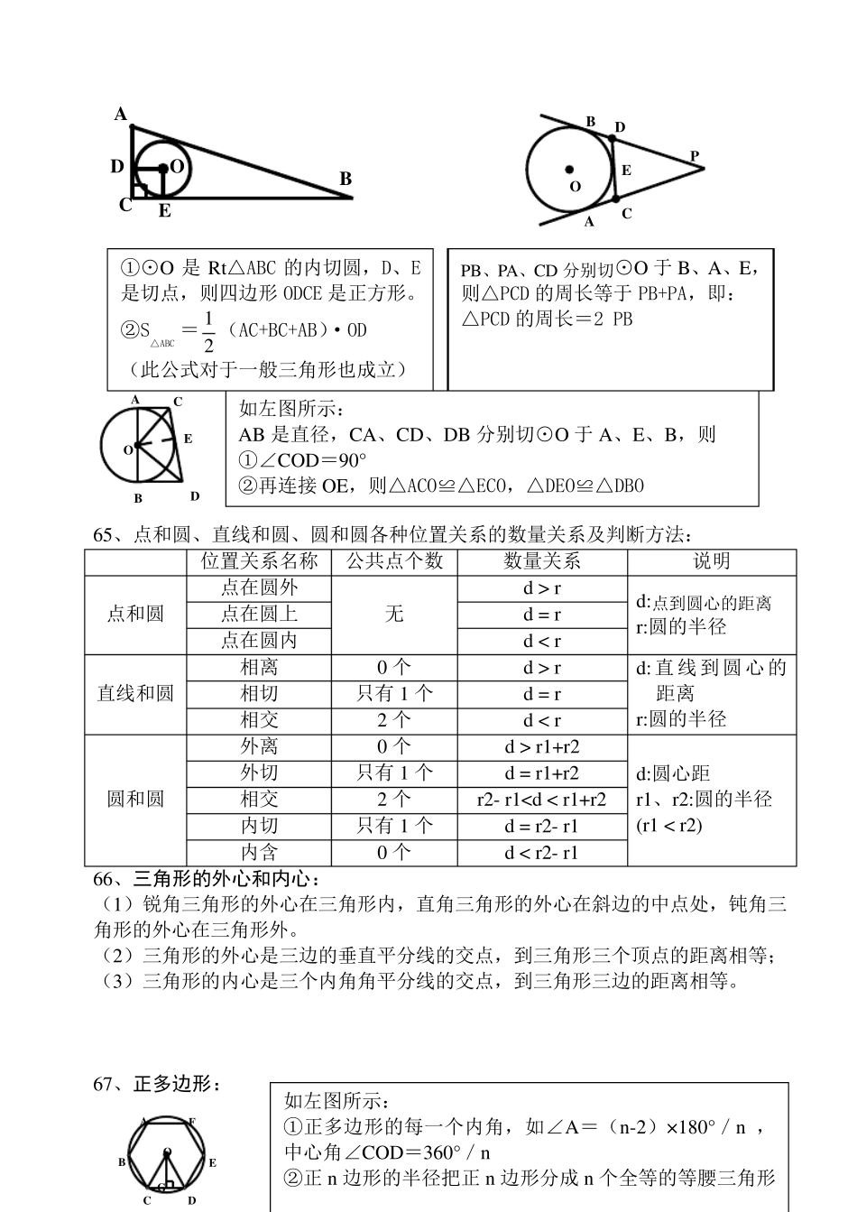 初中九年级数学几何定理符号语言_第3页
