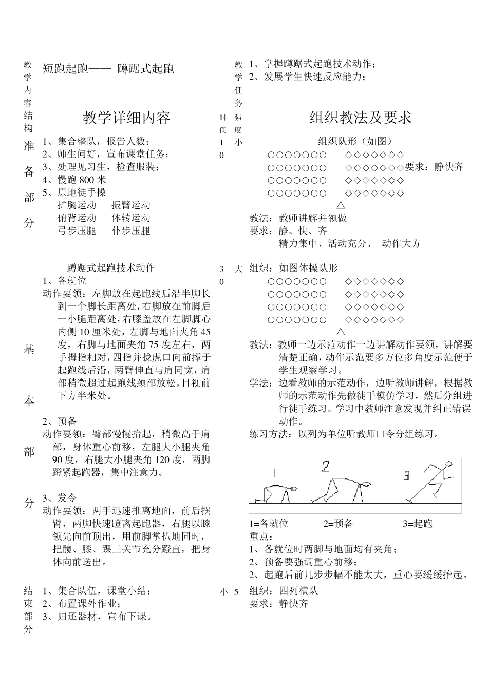 初中体育课田径教案_第1页