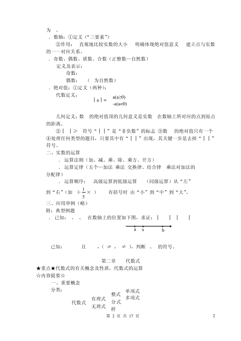 初中数学重要知识_第2页