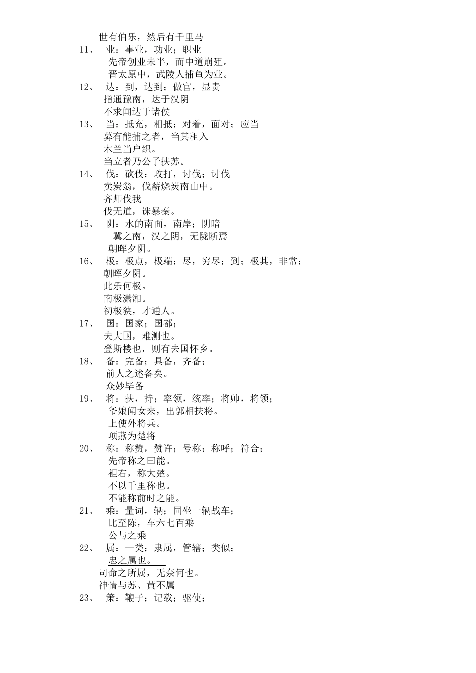 初中文言文实词虚词汇总_第2页
