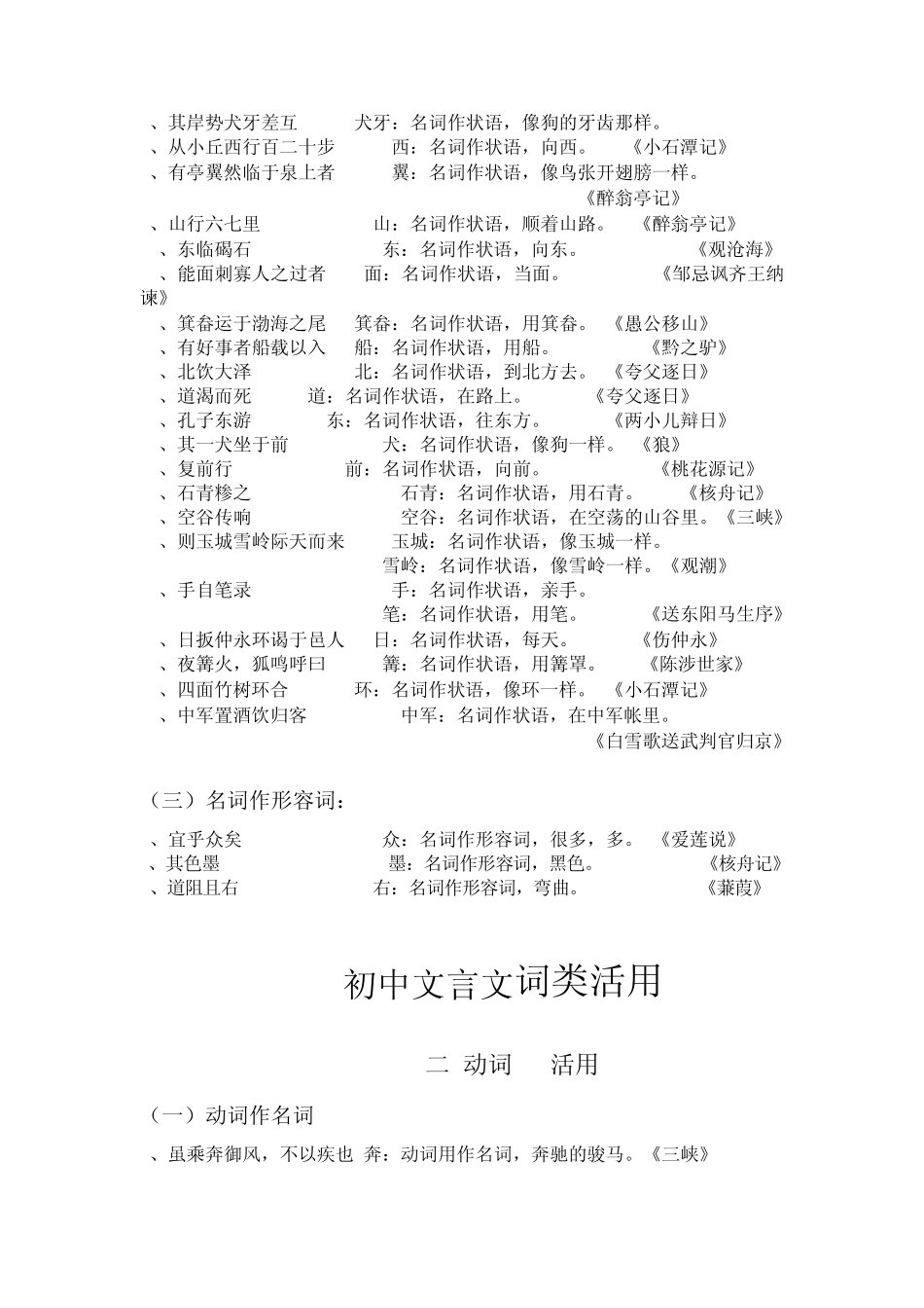 初中文言文词类活用分类详解_第3页