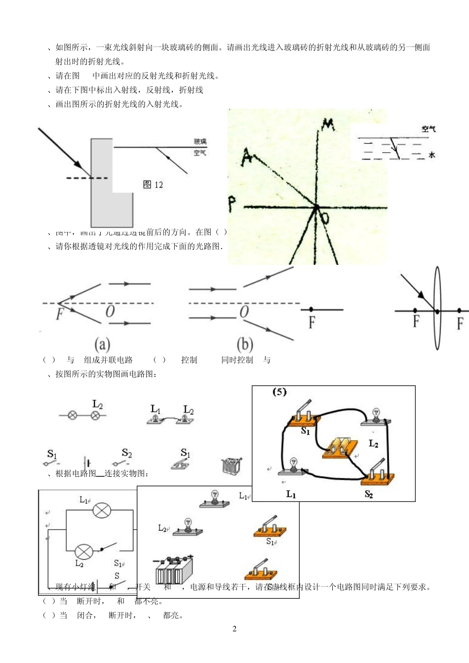 初中物理作图归纳_第2页