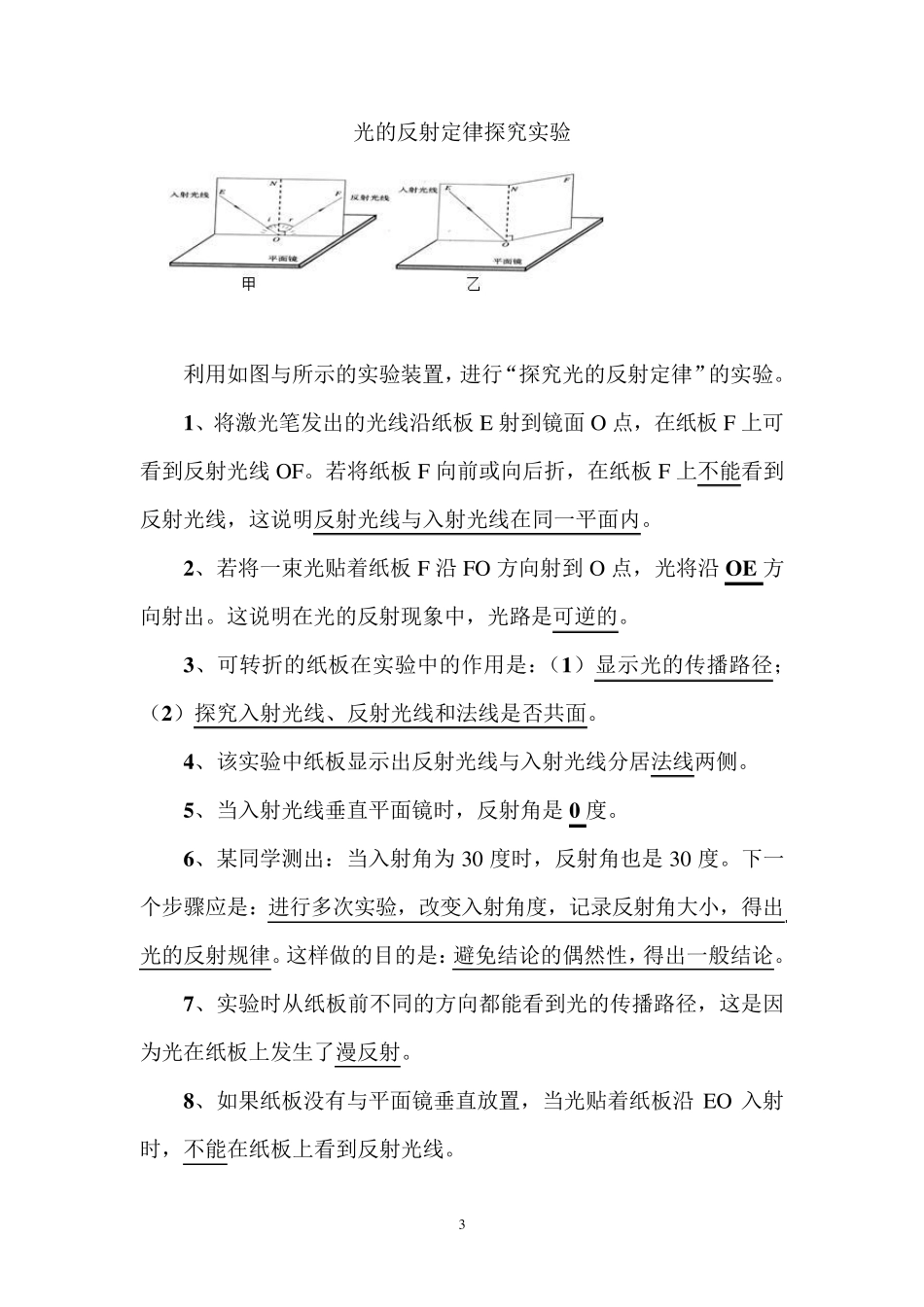 初中物理光学考点梳理_第3页
