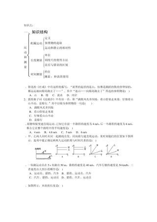 初中物理力学复习——力的简单介绍、运动、杠杆、滑轮