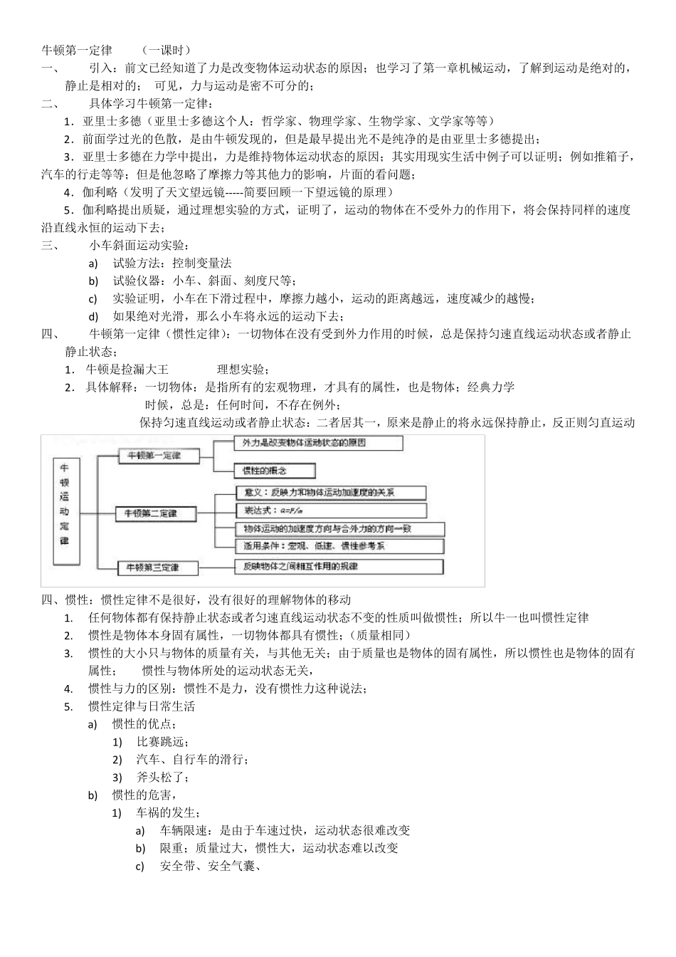 初中物理力学知识点梳理_第2页