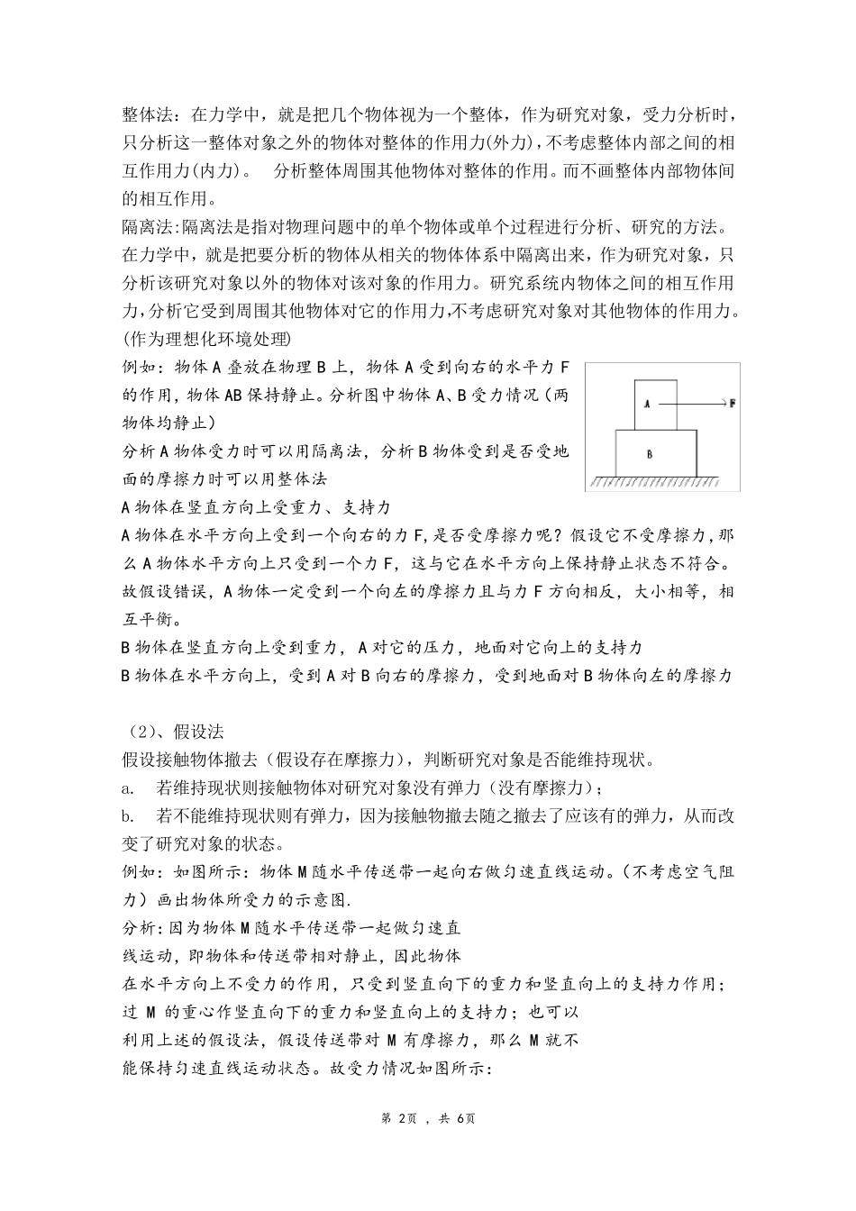 初中物理受力分析方法和步骤_第2页
