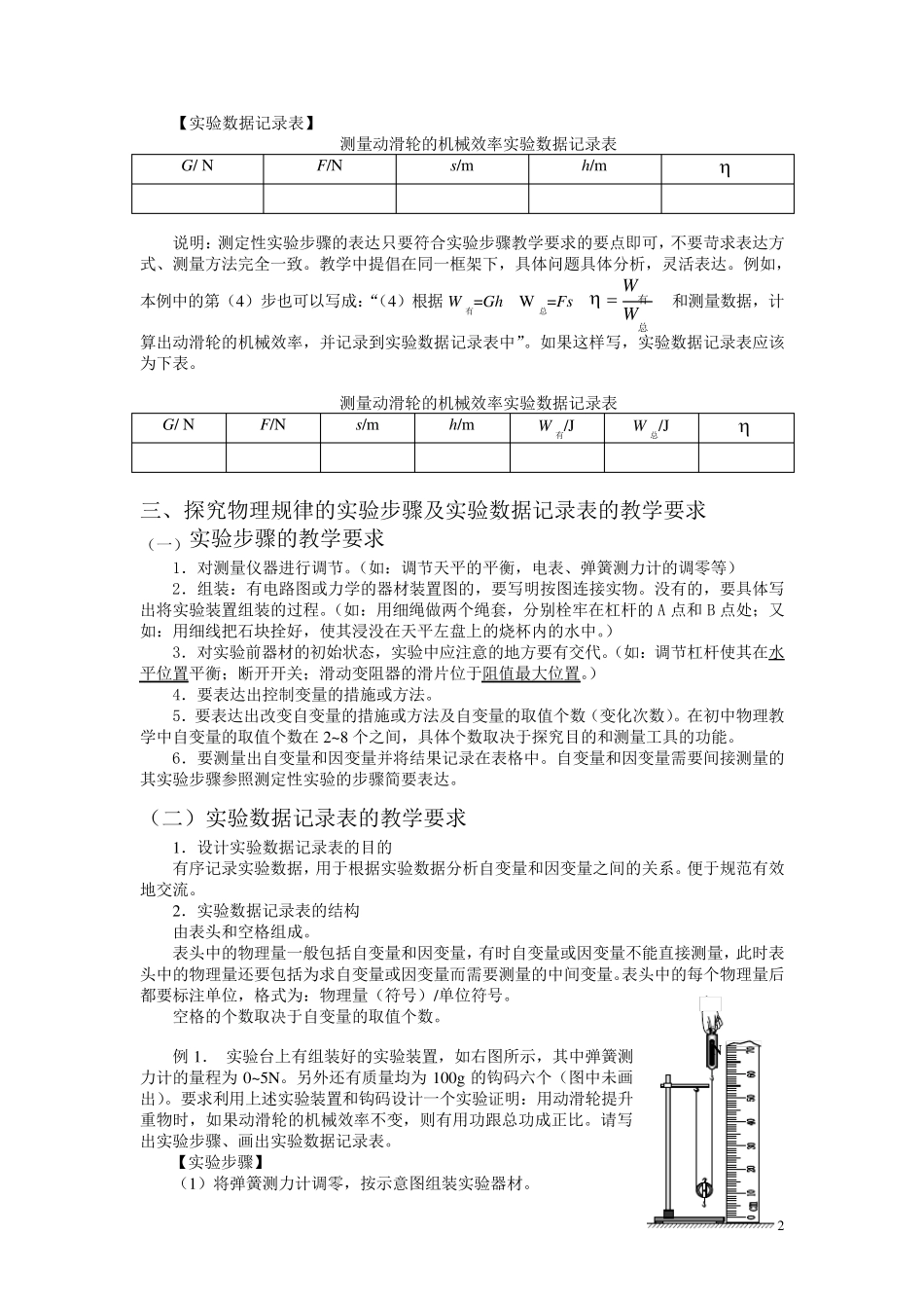 初中物理实验步骤规范要求_第2页