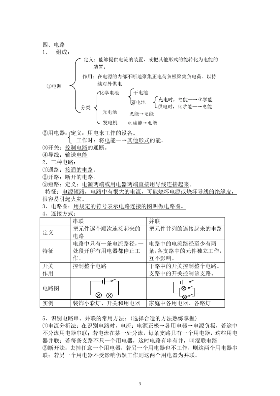 初中物理电学全部知识点汇总_第3页