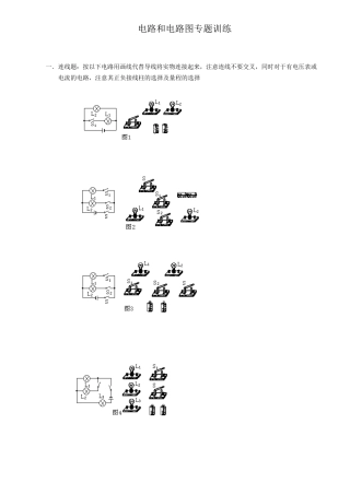 初中物理电路与电路图专题