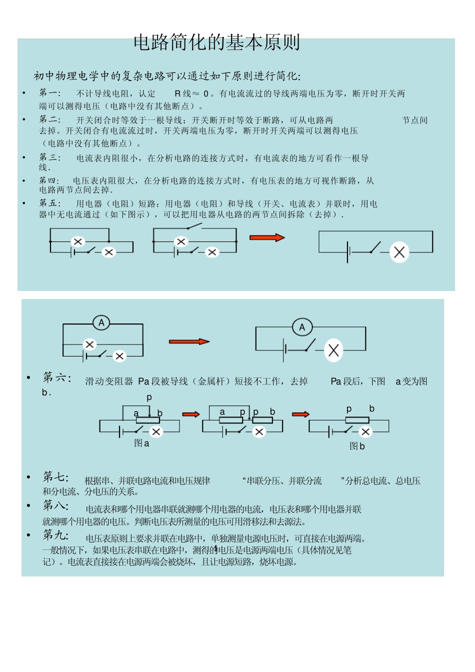 初中物理电路简化_第1页