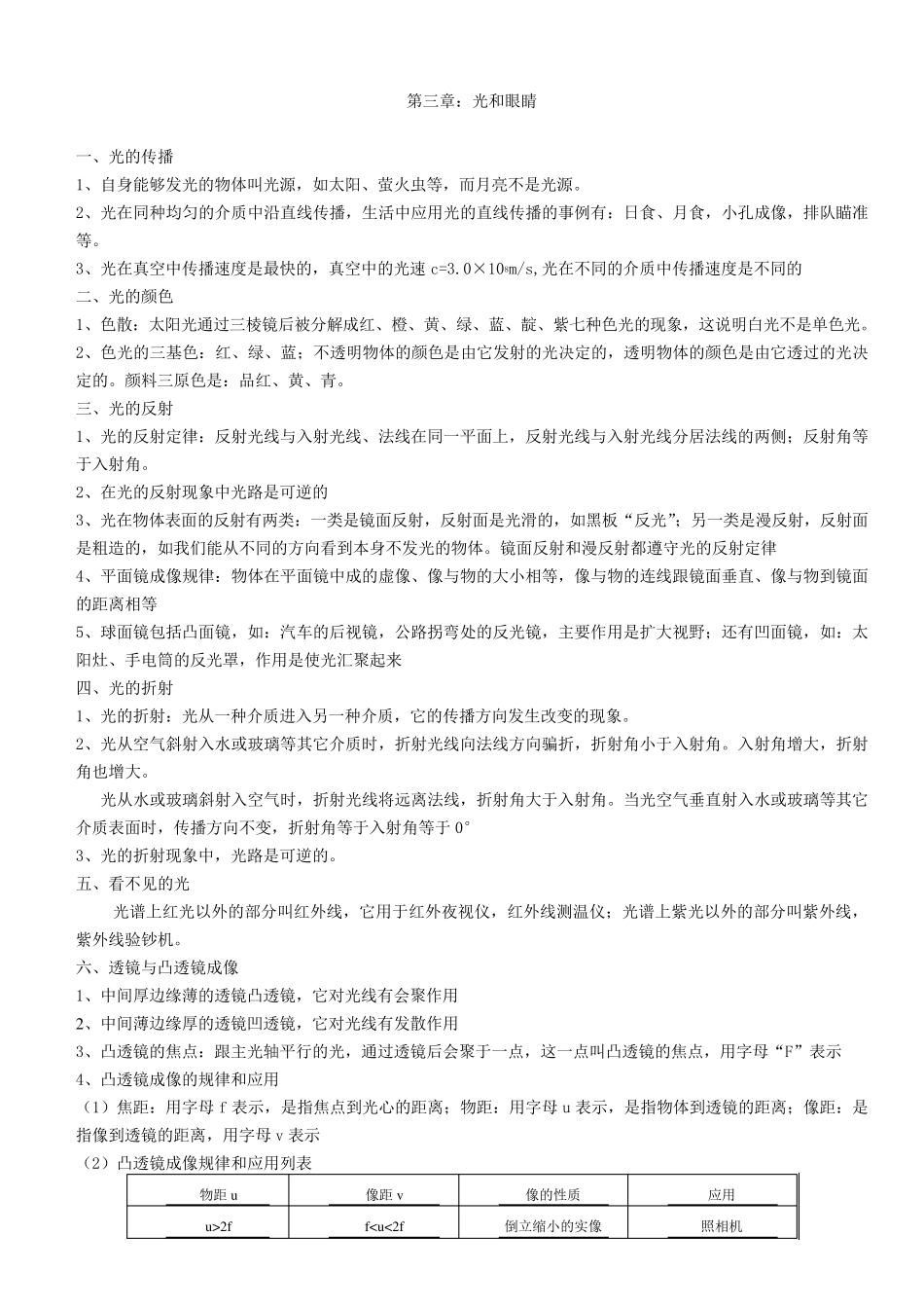 初中物理知识点梳理总结(中考必备)_第2页