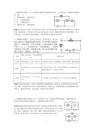 初中物理错题本