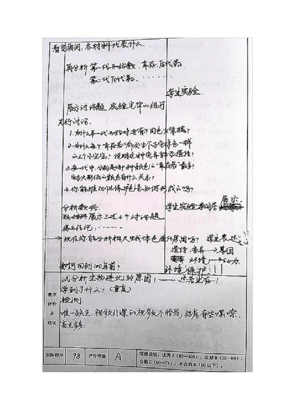 初中生物听课记录_第2页