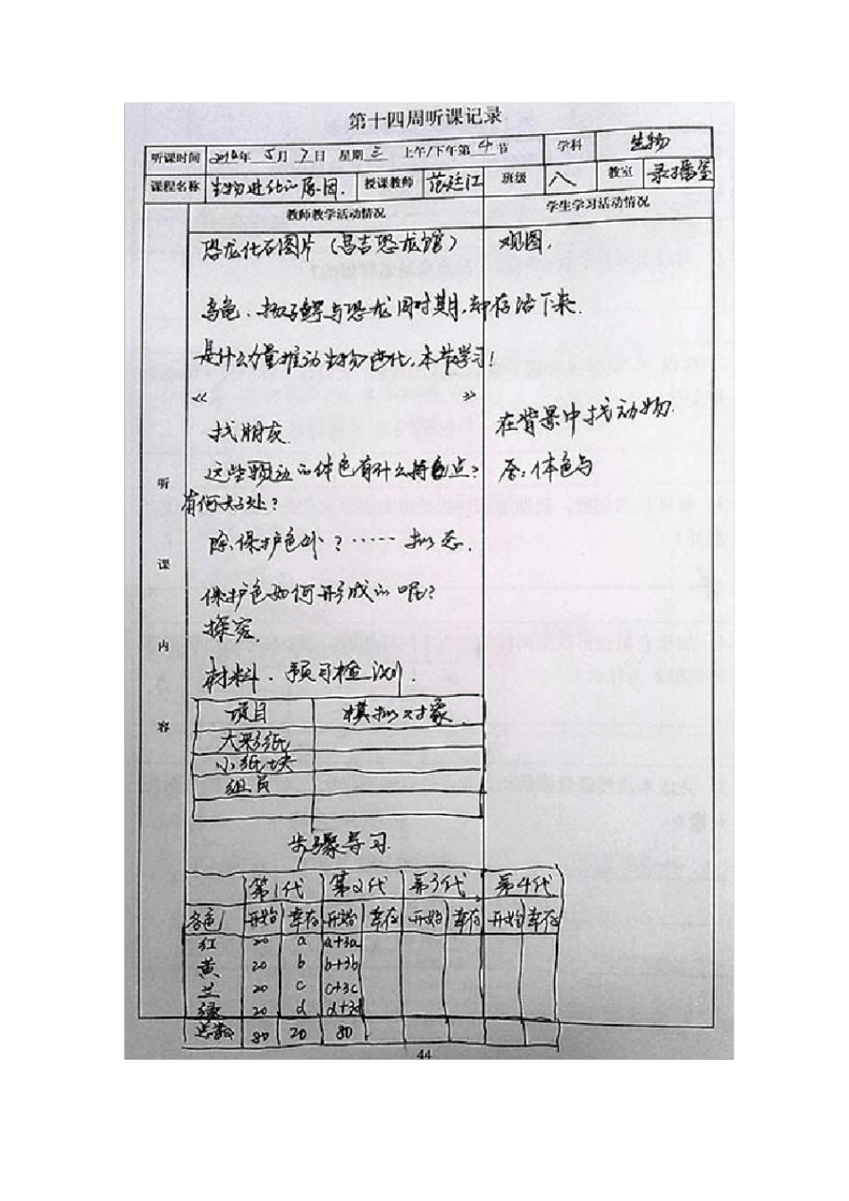 初中生物听课记录_第3页
