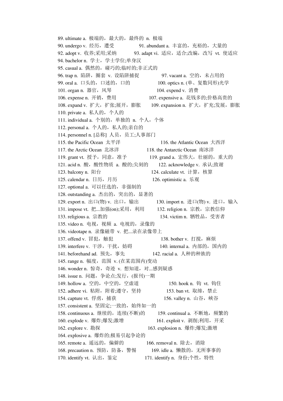 初中英语课外词汇600个_第2页