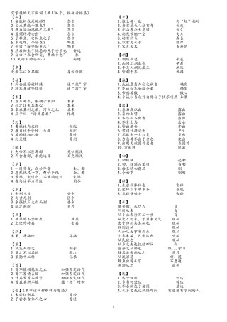 初中语文文言文一词多义终极修订版