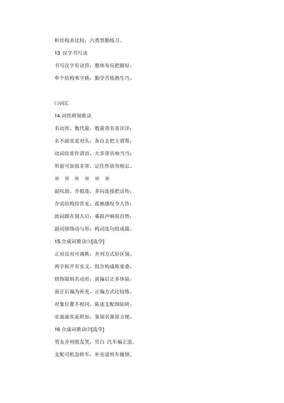 初中语文知识点记忆口诀大全_第3页