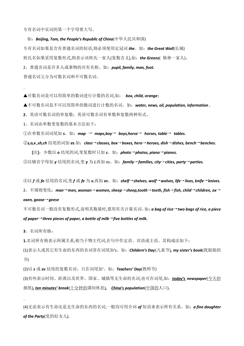 初中语法大全_第3页