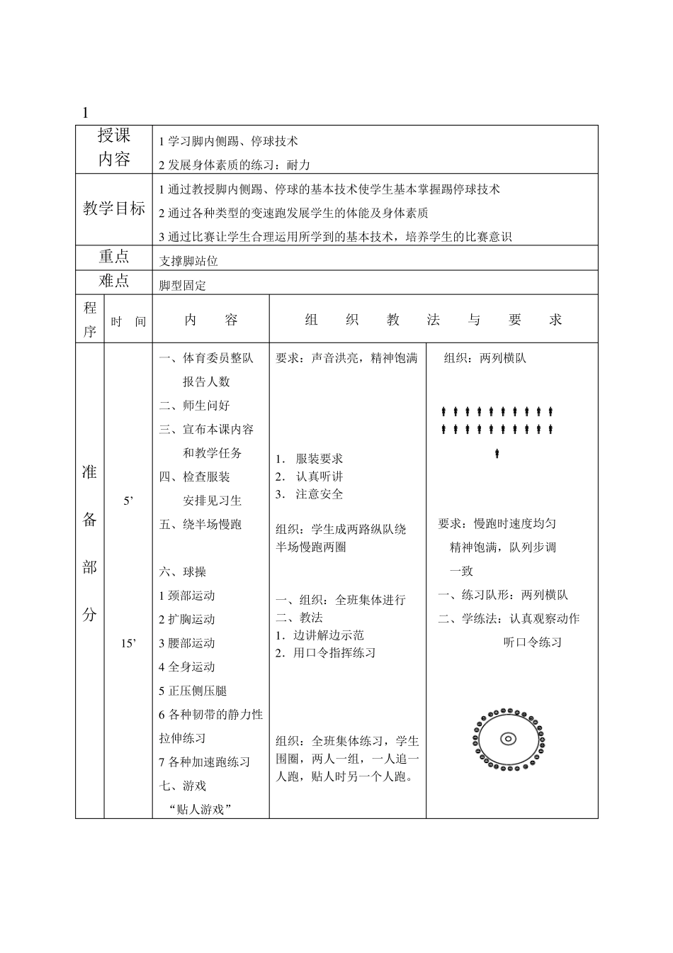 初中足球课教案全集_第1页