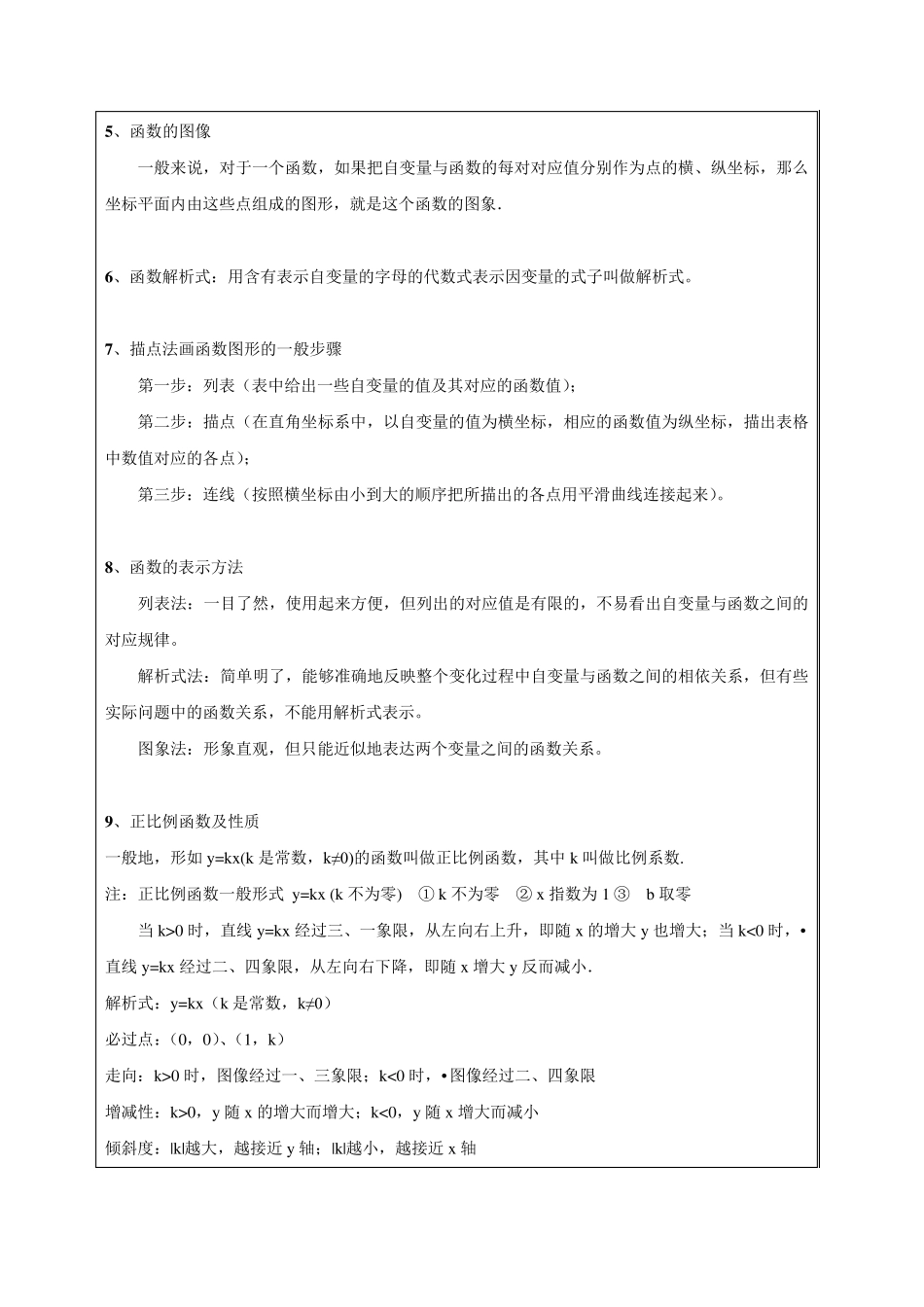 初二一次函数图像及其性质优质讲义_第2页