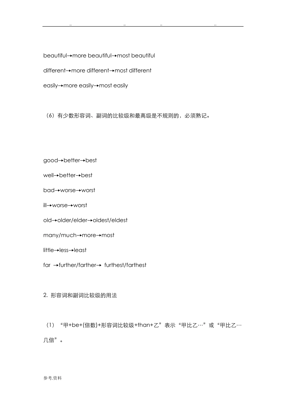 初二上学期英语知识点汇总_第3页