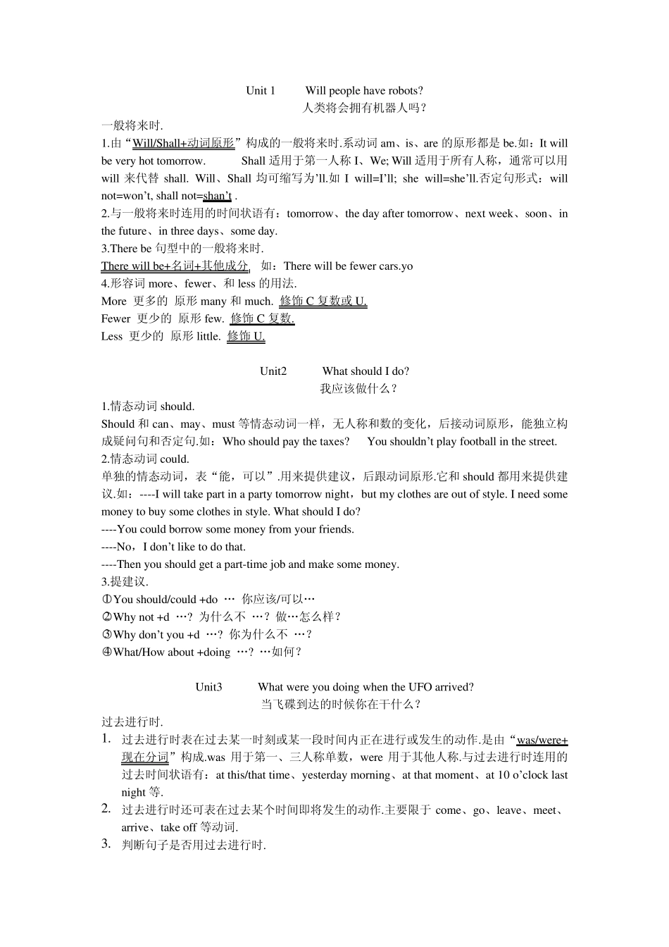 初二下学期英语语法_第1页