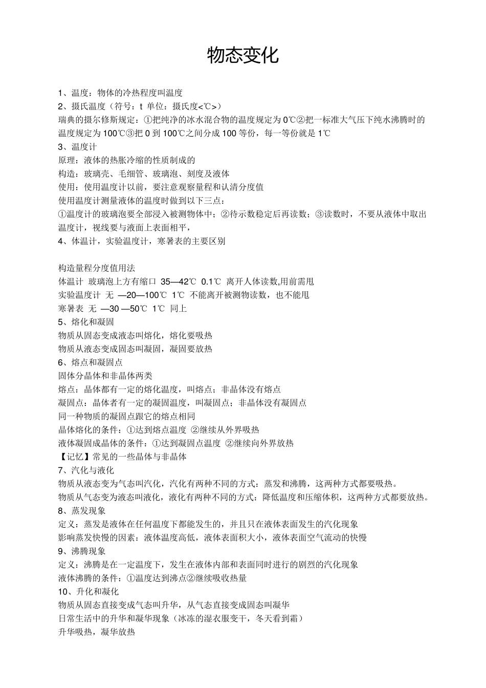 初二物理知识点江苏科学技术出版社_第1页