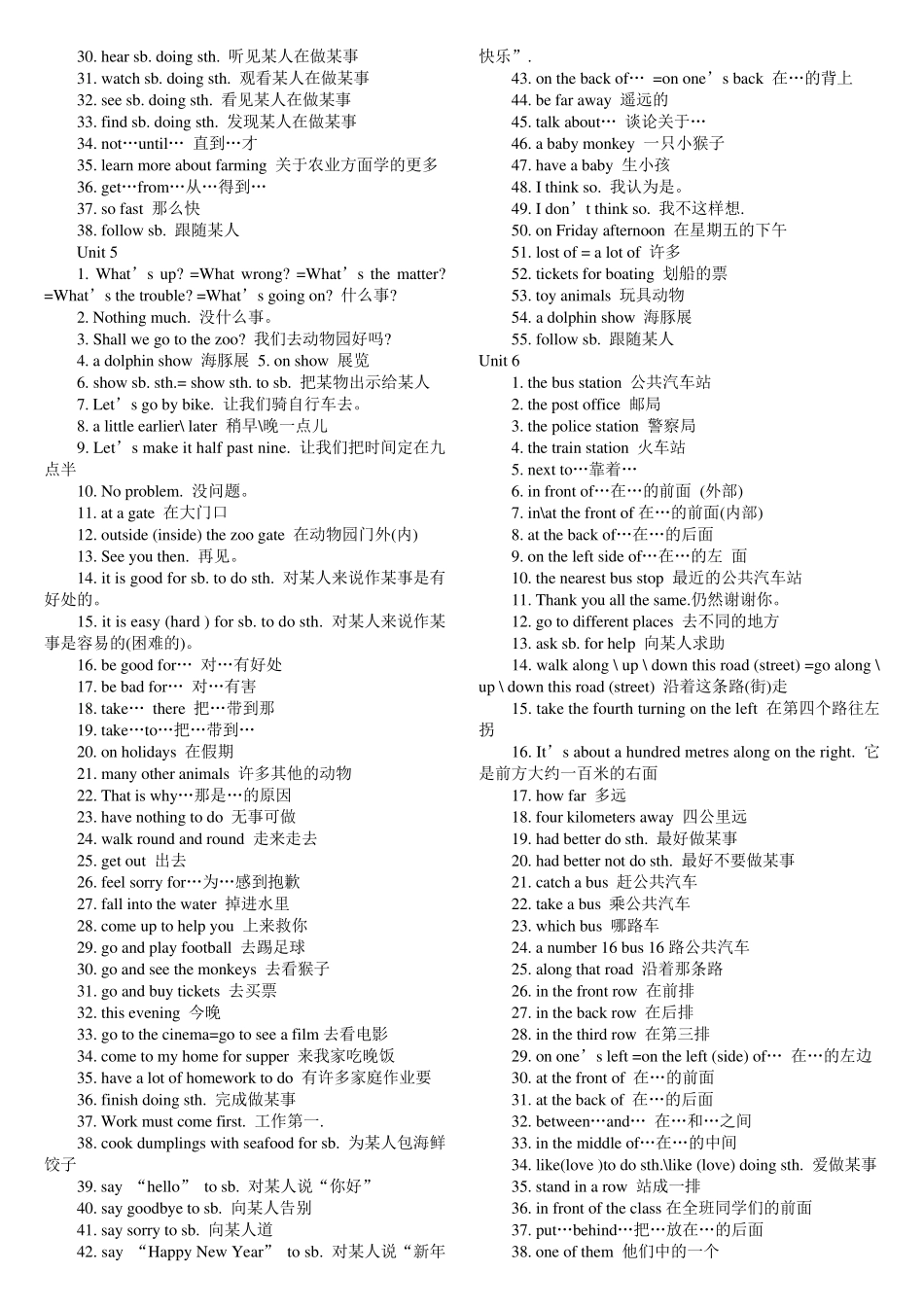 初二英语上册知识点大全_第3页
