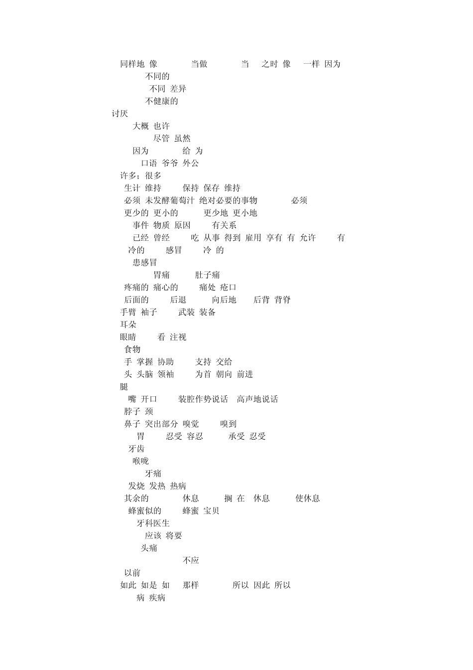 初二英语单词表下载_第2页