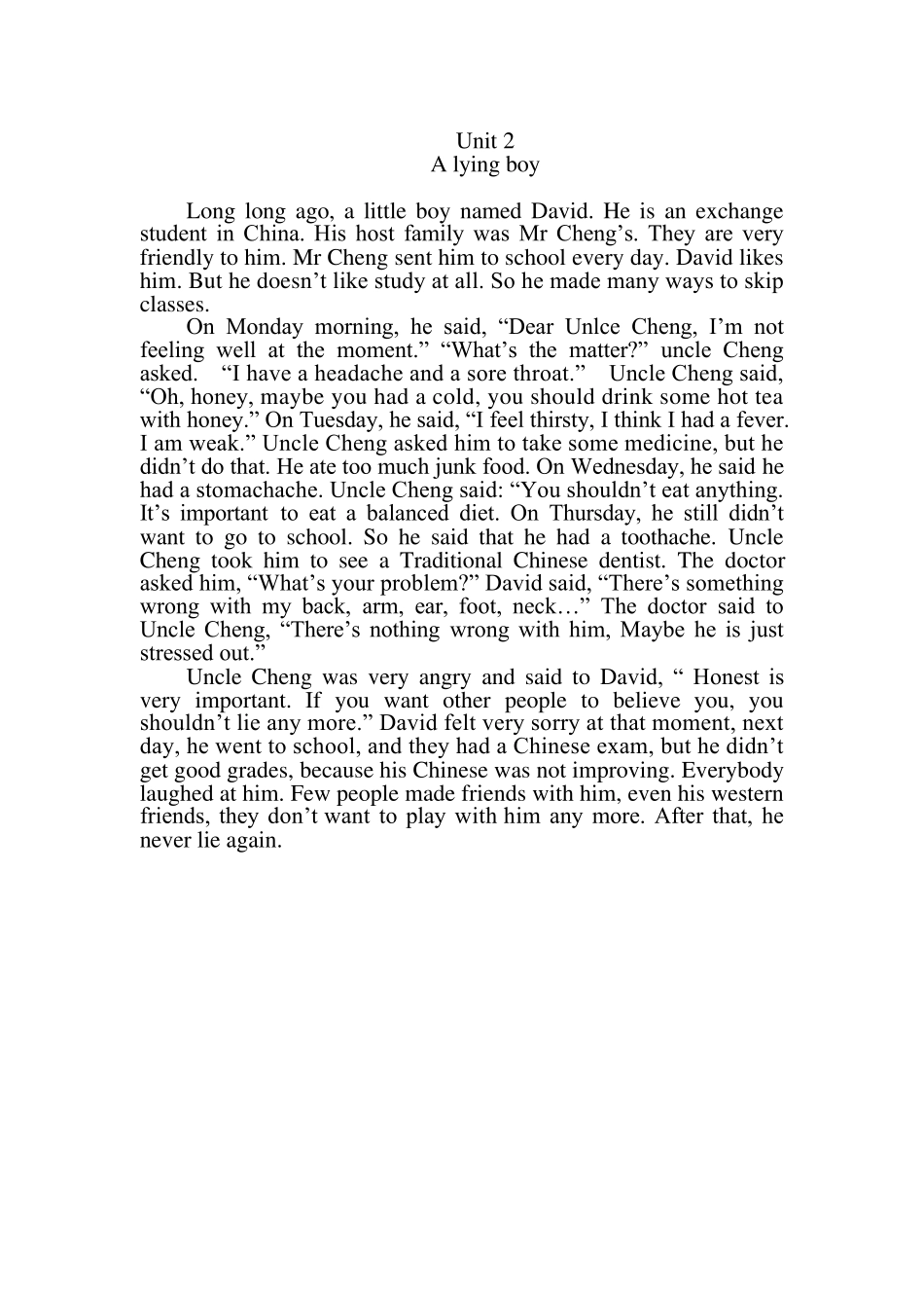 初二英语文章_第2页