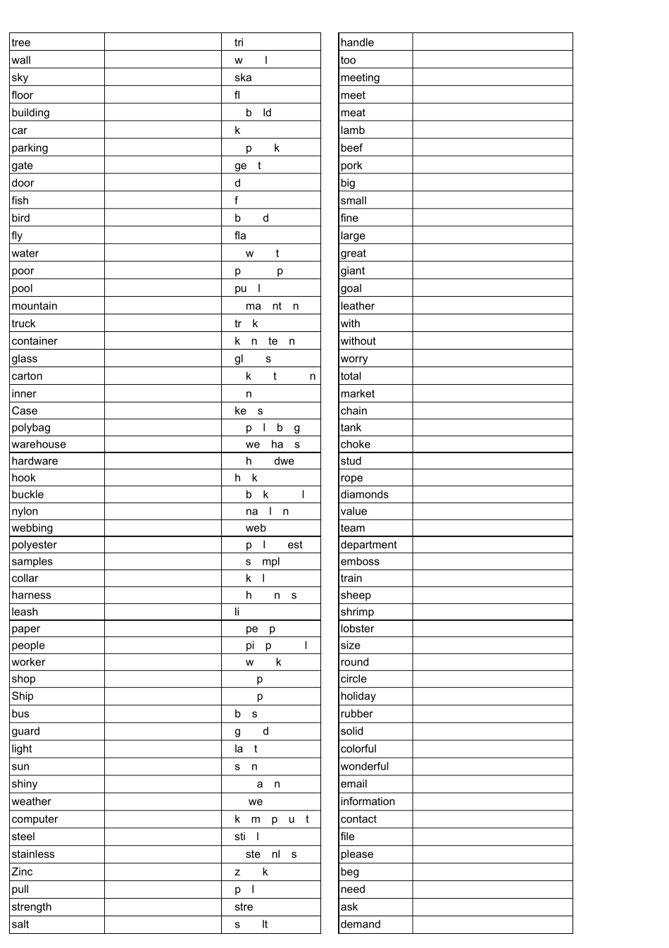 初学英语单词_第1页