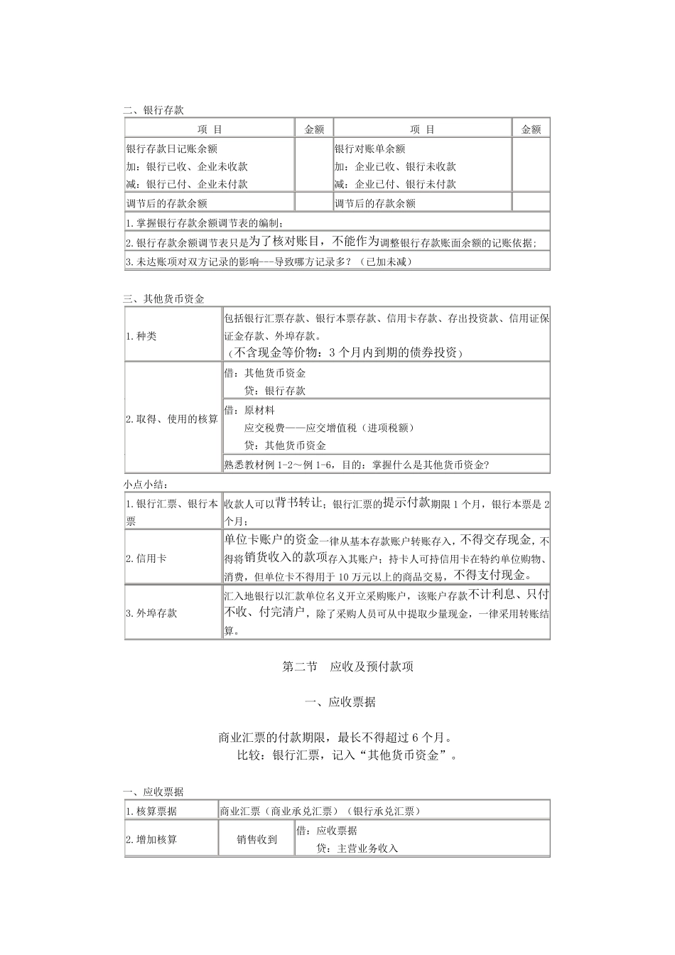 初级会计实务重点归纳资料_第2页