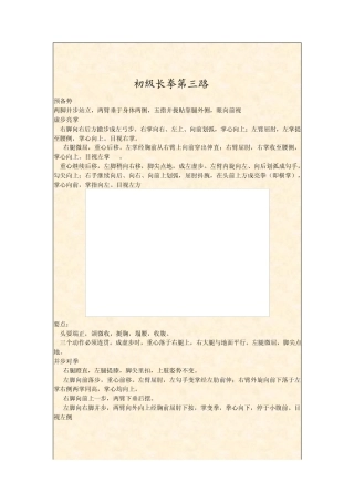 初级长拳第三套