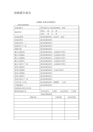 初验报告部分模板