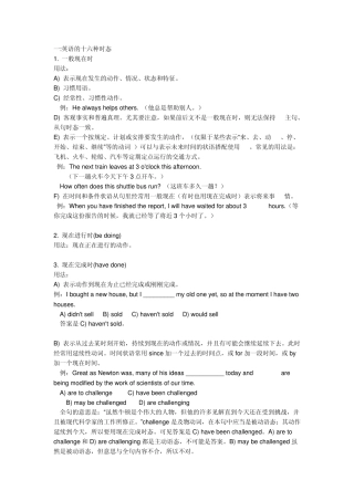 初高中英语知识体系