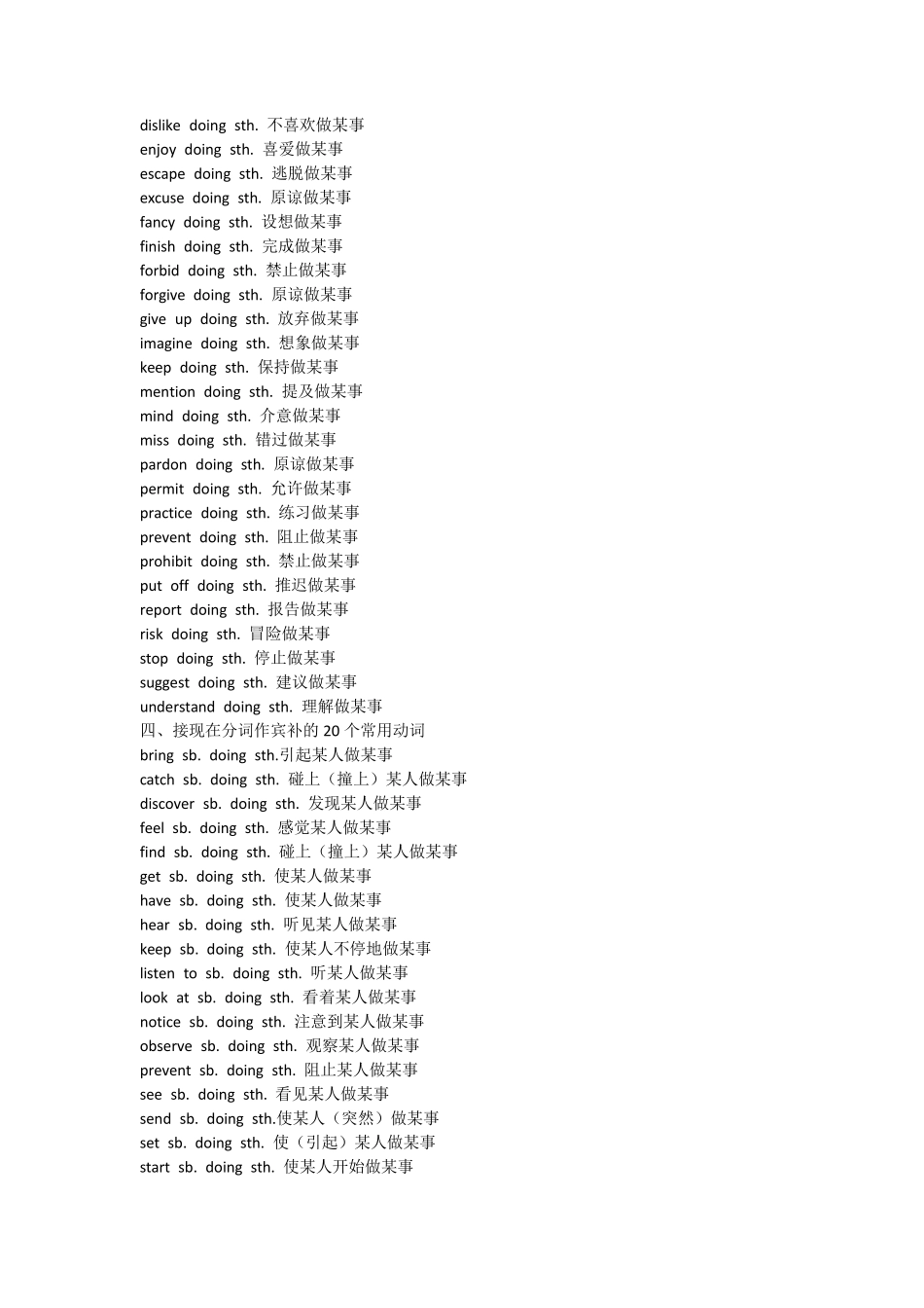 初高中英语词组固定搭配_第3页