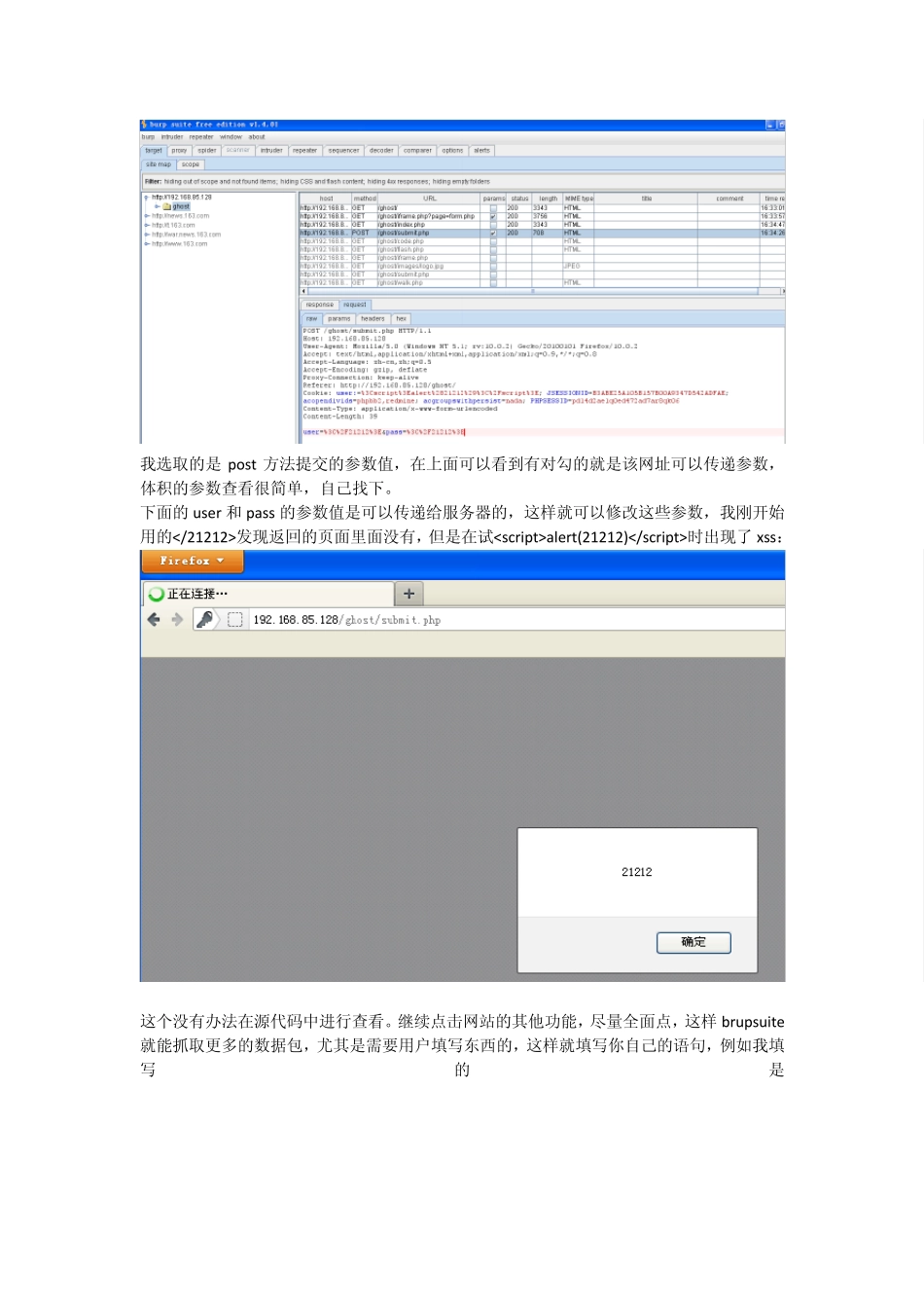 利用burpsuite手工挖掘XSS漏洞_第2页