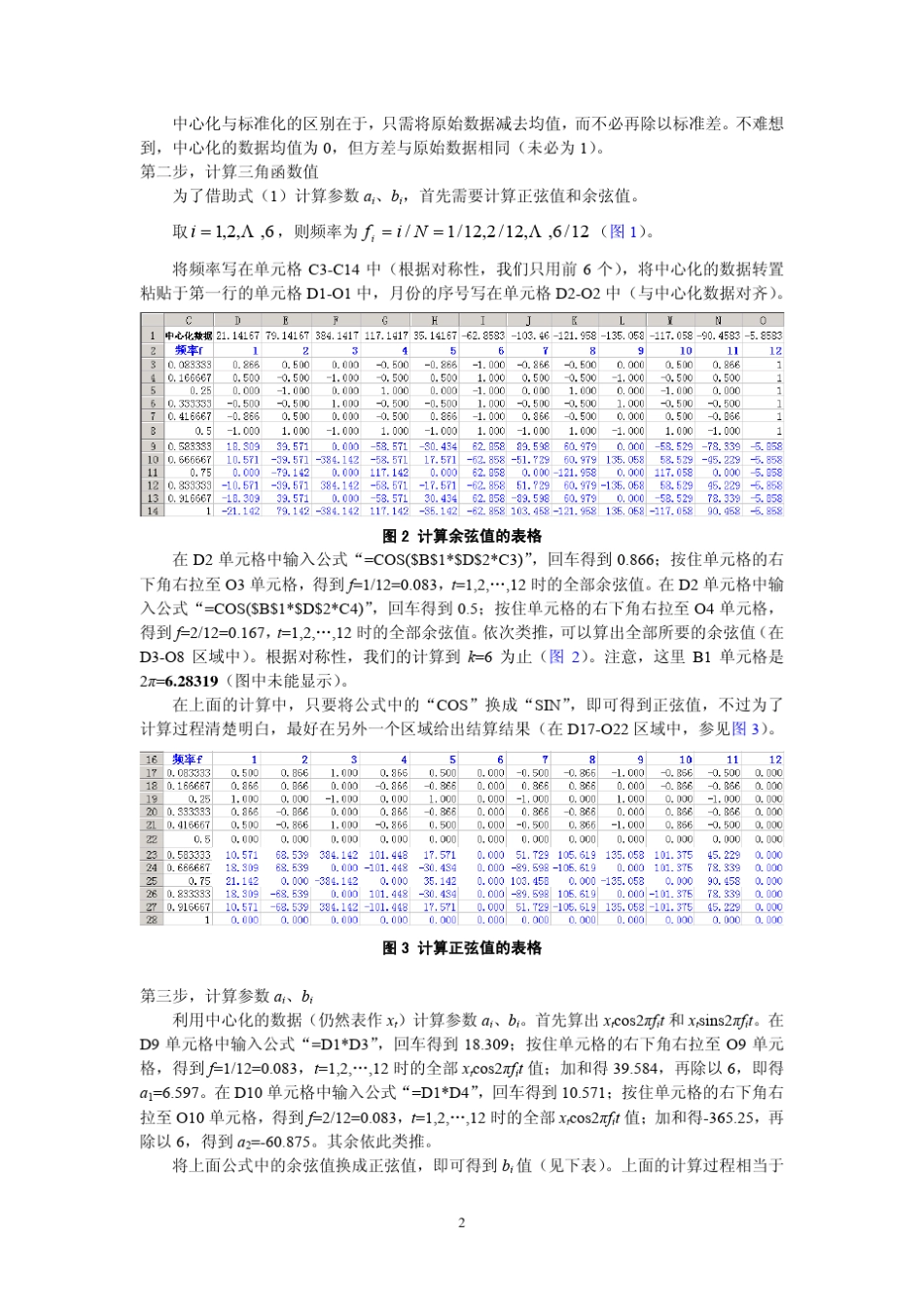 利用Excel进行时间序列的谱分析(I)_第2页